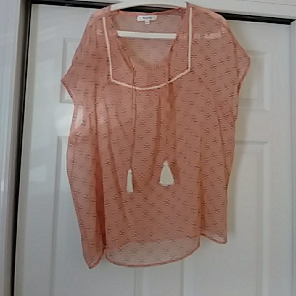Sheer apricot top
